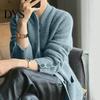 Soft Women Jacket Lady Winter Coat Knitted Thickened Single-breasted Solid Color Pockets Stand Collar Warm Button Decor Cardigan Daily Wear
