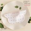 Flower Shape Baby Drooling Bibs Round Neck Saliva Towel Cloths Cute Baby Cotton Bibs  Infant