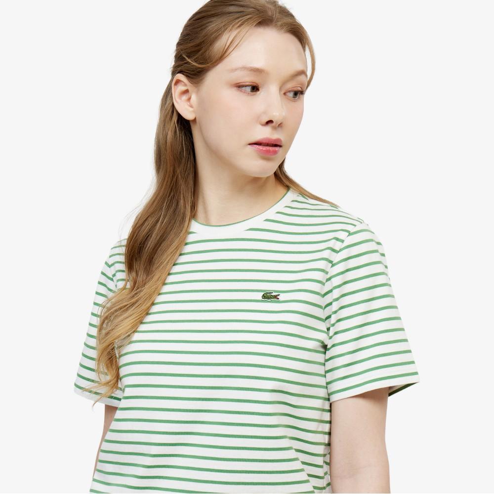 Lacoste Women's Striped Short-Sleeve T-shirt TF262E-56GNPA