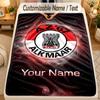 Flannel BlanketAZ Alkmaar Custom Name Text Personalized Soft Warm Throw Blanket Home Decor Gift