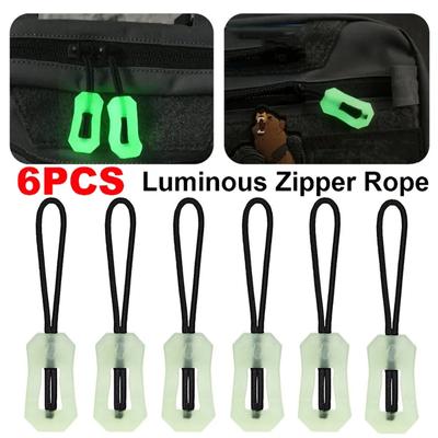 Leuchtende Reißverschlussseile, Griffreißverschlussseil, im Dunkeln leuchtender PVC-Schieberkopf, DIY-Reparaturset, Taschen, Kleidungsreißverschlüsse, Nähzubehör