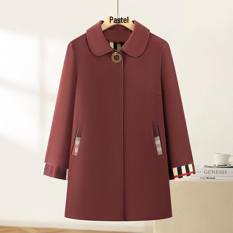 Vergangene Elegante Umlegekragen Damen Herbst/Winter Jacke