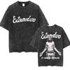 Men's Rock Extremoduro Vintage Washed T Shirts Man Punk Gothic Fashion Short Sleeve T-Shirt Unisex Hip Hop Band Clothing Tshirt