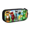 Sprunki Game Pencil Case Cute Cartoon Pencil Box Pen for Student Large Storage Bags Students School Gift Stationery