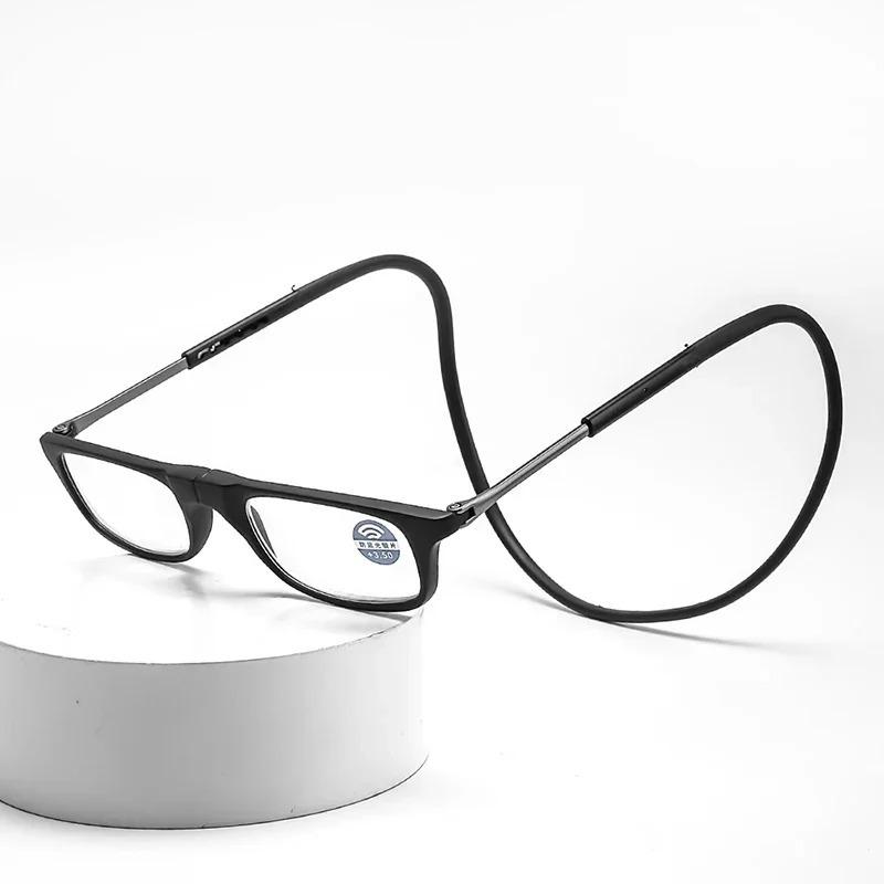 DML Hanging Neck TR90 Men's and Women's Anti-blue Light Portable Ultra-light Computer Glasses Long Narrow Fram Fashionable Item