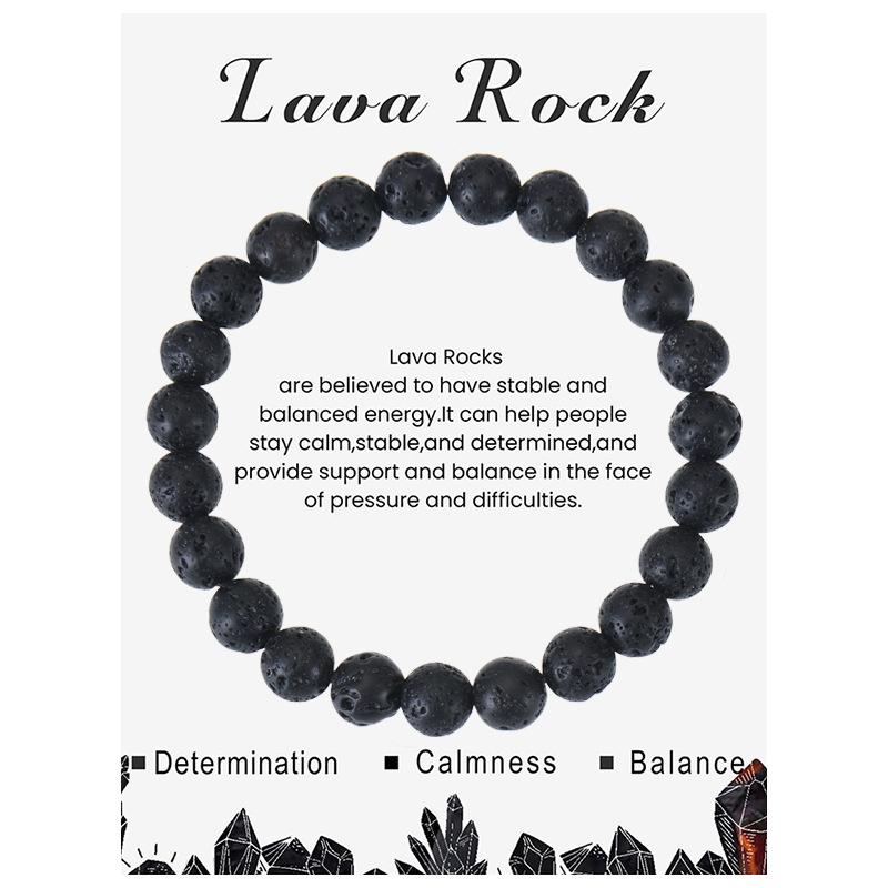 Natural Stone Beaded Bracelets With Card 8mm Apatite Amethysts Carnelian Tiger Eye Stone Stretch Bracelets For Women Men