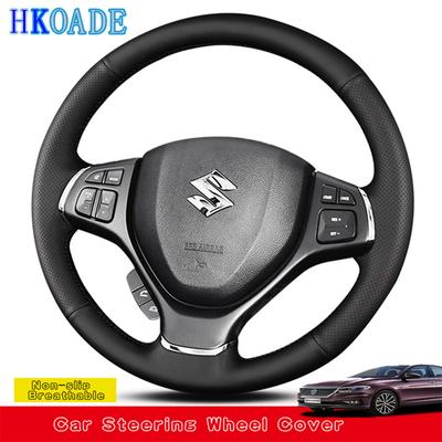 Anpassen von Mikrofaser-Leder-DIY-Auto-Lenkradabdeckung für Suzuki Baleno 2016 2017- Alivio 2015- 2018 Autozubehör