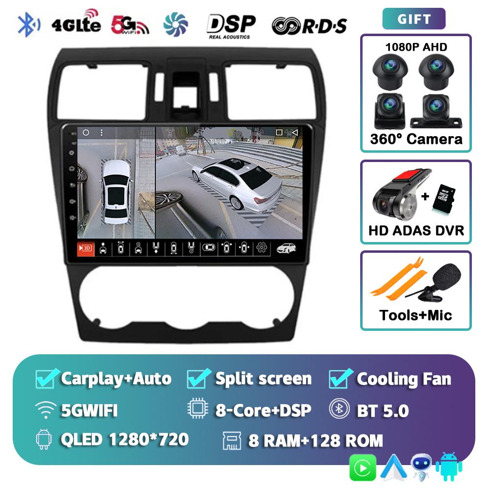 Android 14 Carplay Auto Car Radio For Subaru Forester XV WRX 2012 2013 2014 2015 2018 Multimedia Player GPS Stereo DSP WiFi+4G