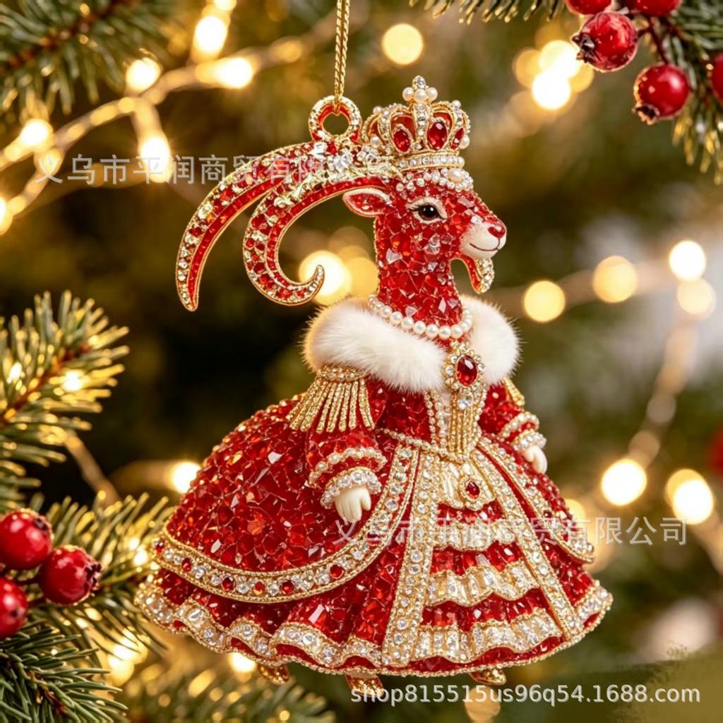 Decorative 8 Cm Pendant Charm with Gold for Hanging Ornaments and Accessories