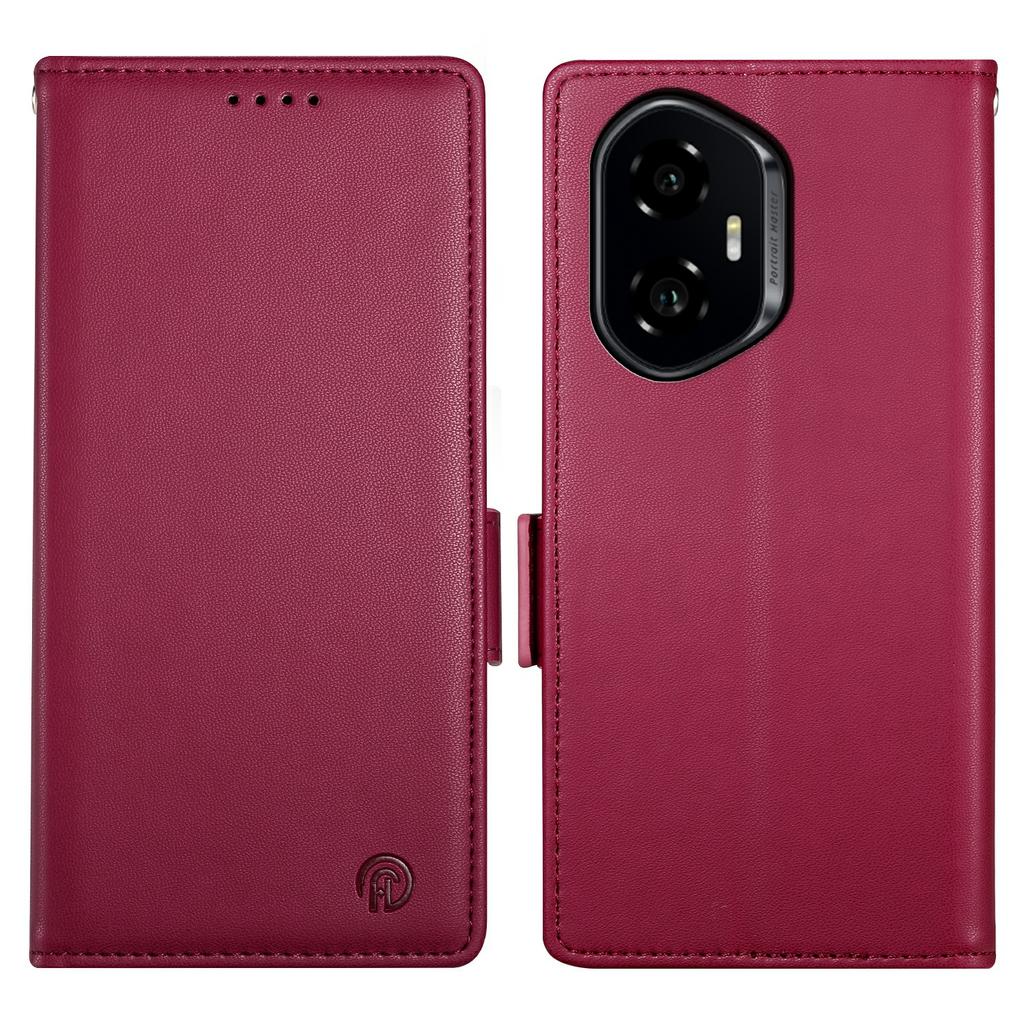 DF-010 For Honor 300 Stand Case PU Leather Wallet Phone Cover