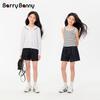 BARRY BANNY Girls' Loose Casual Denim Shorts