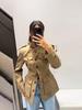 Ladies' Waist Pocket Jacket Stand Up Collar Long Sleeved Jacket Simple and Stylish Spring Summer 2026