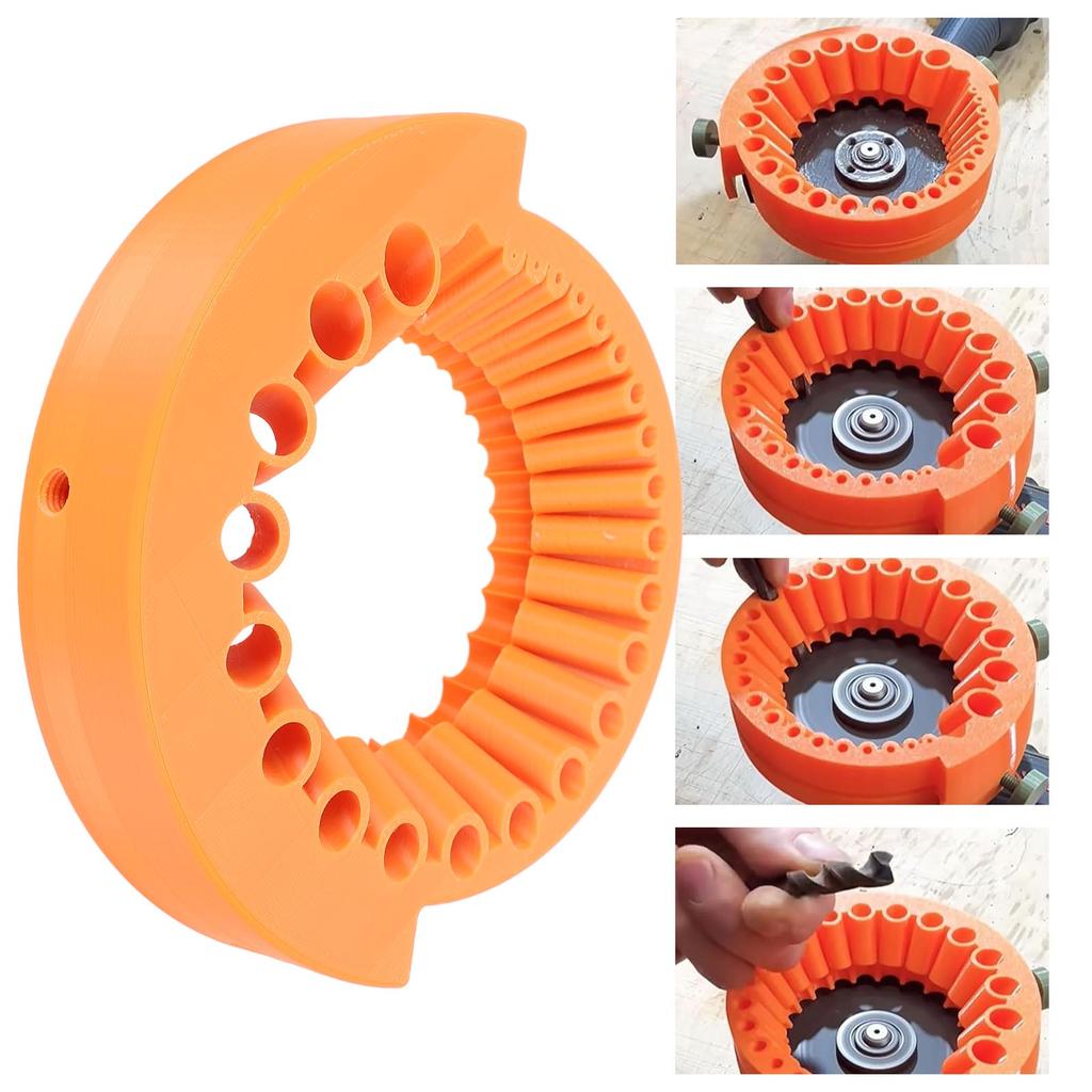 Drill Bit Sharpener ABS Power Drill Bit Grinding Attachment Large Blade Angle Grinder for 2 To 13mm Drill Bits 125mm Grinder