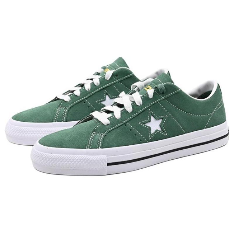 Converse One Star Pro Vintage Non-Slip Shock Absorption Low-Top Board Shoes Unisex Green
