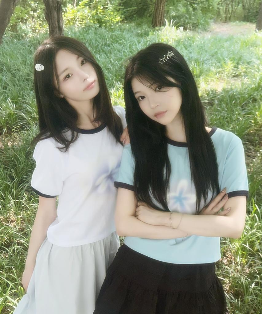 FDR Gradation Bloom Ringer Tee Sky Blue
