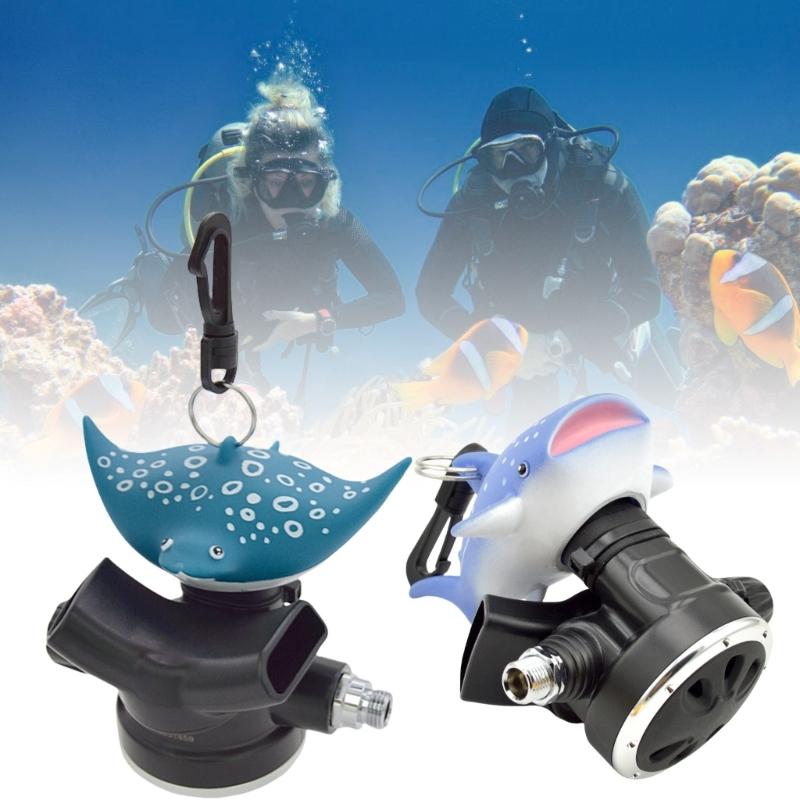 Pesce Cartoon Si Tuffa Mascherina Bocchino Copertura Antipolvere Supporto Regolatore Con Clip Copertura Regolatore per Immersioni Accessori per Immersioni