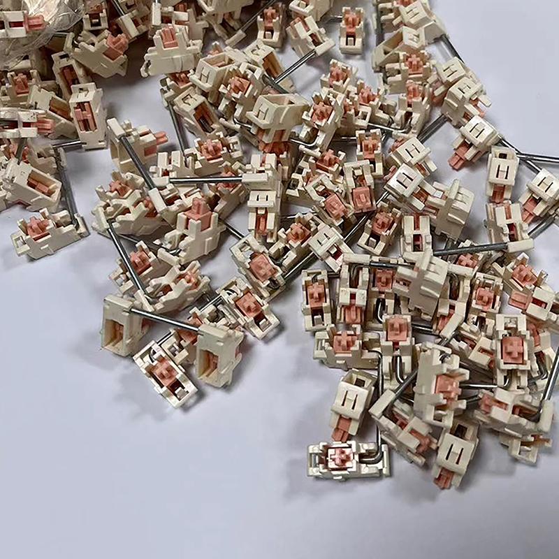 2X Mechanical Keyboard Steel Plate Balance Shaft Keyboard Accessories Transparent Plate Mounted Stabilizer Gold Plated Wire
