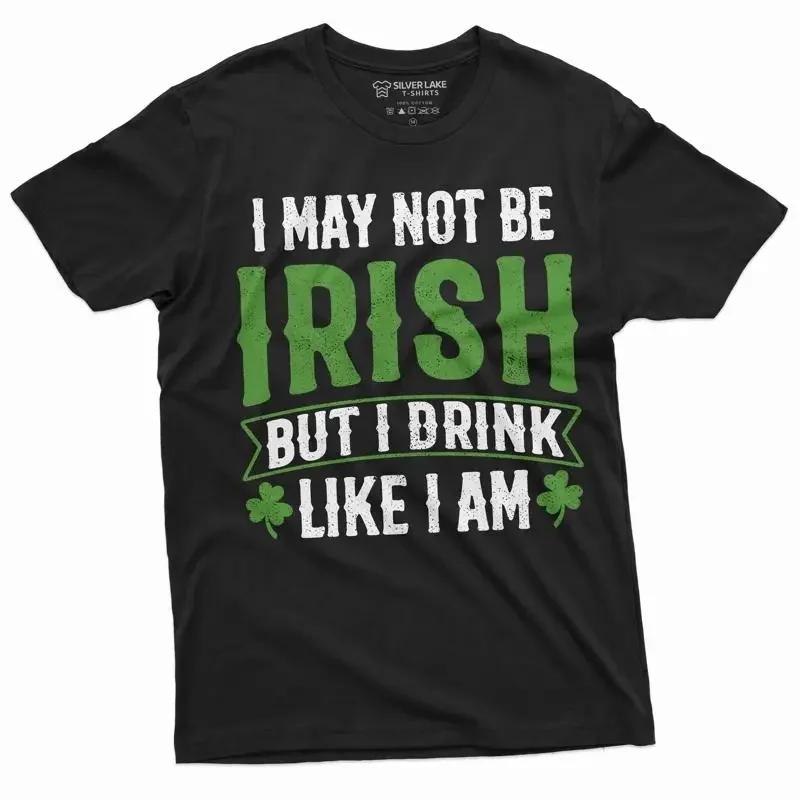 Unisexs Saint Patricks Day Drinking Funny T Shirt Non Irish Party