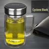 Fuguang Double-Wall Glass Mug with Handle