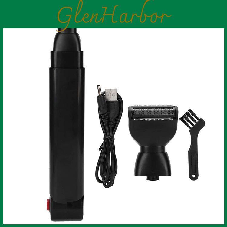 Electric Shaver Back Hair Trimmer With Usb Rechargeable Full Body Hair Removal Device For Men