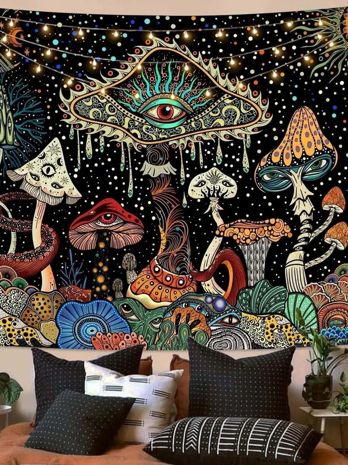 Грибное панно для спальни и гостиной 150x130cm