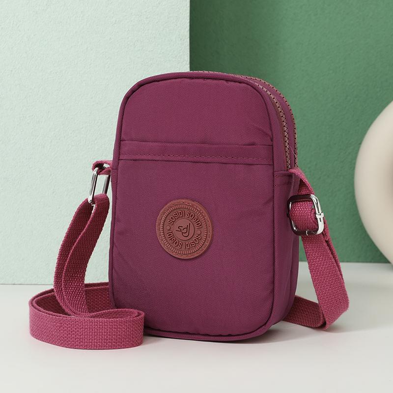 Solid Color Mobile Phone Bag Women's Crossbody Bag Coin Purse