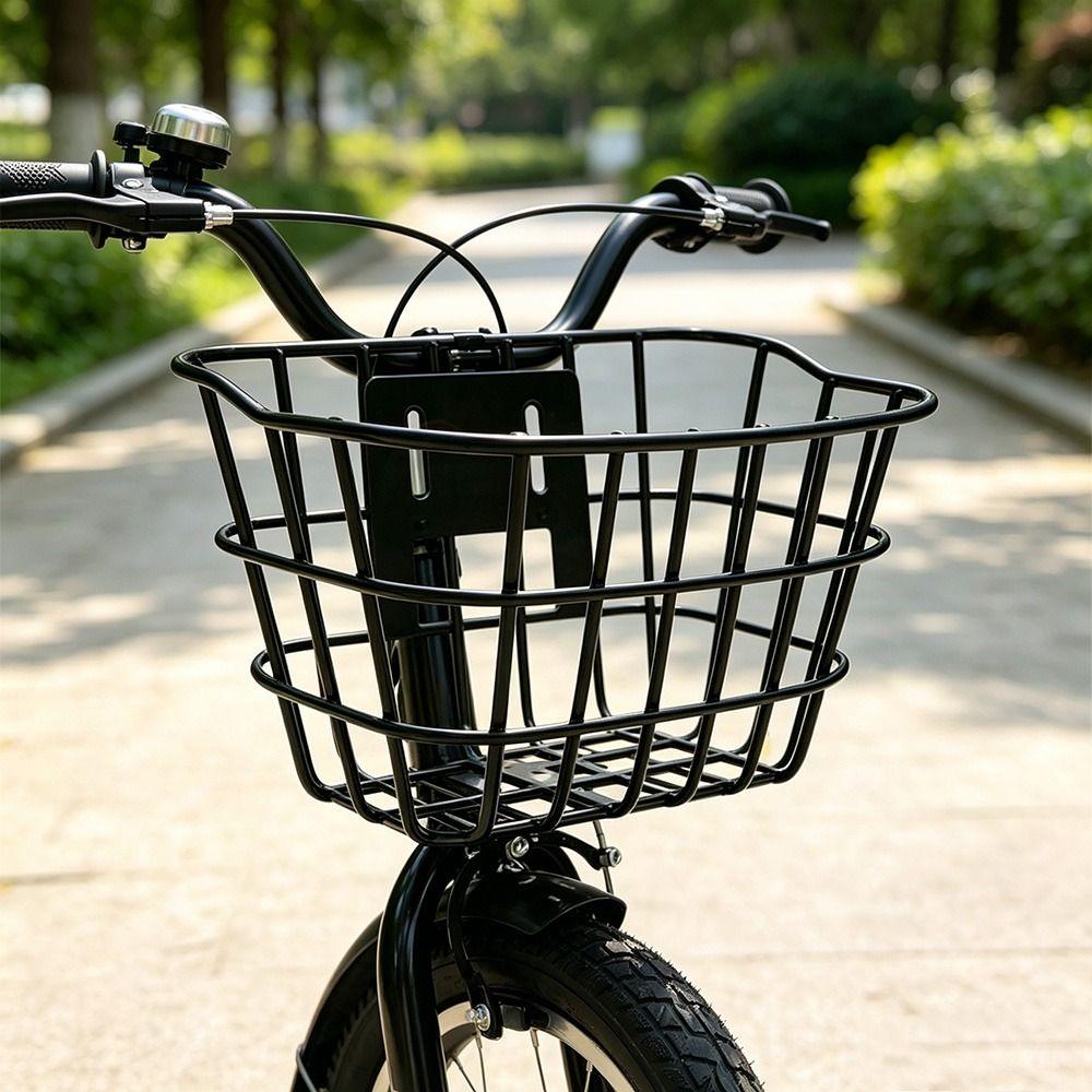 Metall Fahrrad Heckkorb Festmontiert Langlebig Fahrrad Heckkorb Kinder Faltrad Zubehör