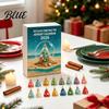 Sea Glass Christmas Tree Countdown Ornament 2026 Advent Calendar 2D Acrylic Set 24 Day Box with Hanging String Holiday Decor Festive Gift
