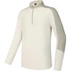 FILA Fitness Color Block Fleece Knit Comfortable Long Sleeve T-Shirt Men Tops White-Birch Gray A11M511222F-GY