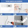 Concrete Crack Monitor L Shape Acrylic Ruler Crack Monitoring Tool for Detection Tracking Building Internal External Wall Corner