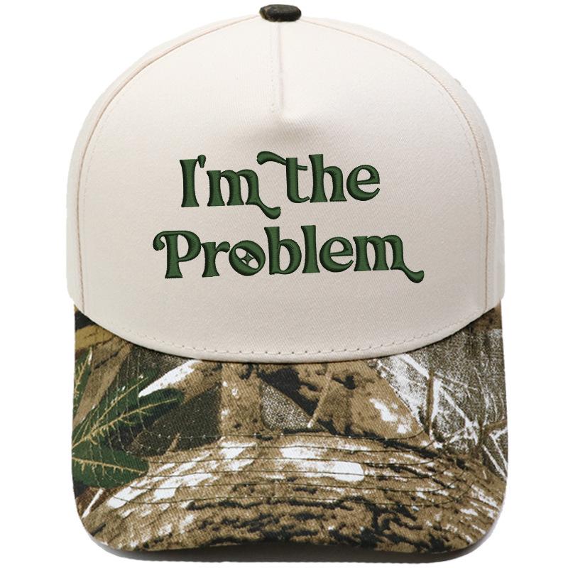 I'm the Problem Fun Embroidery Color Matching Truck Driver Hat Men's and Women's Casual Shade Baseball Cap