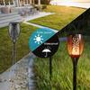 1/2/4/6/8/10/12Pcs Solar Flame Torch Light Flickering Light Waterproof Garden Decoration Outdoor Lawn Path Yard Patio Floor Lamp