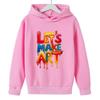 Bunter Graffiti-Kunst-Hoodie für Kinder - Unisex Freizeitjacke mit Farbdruck