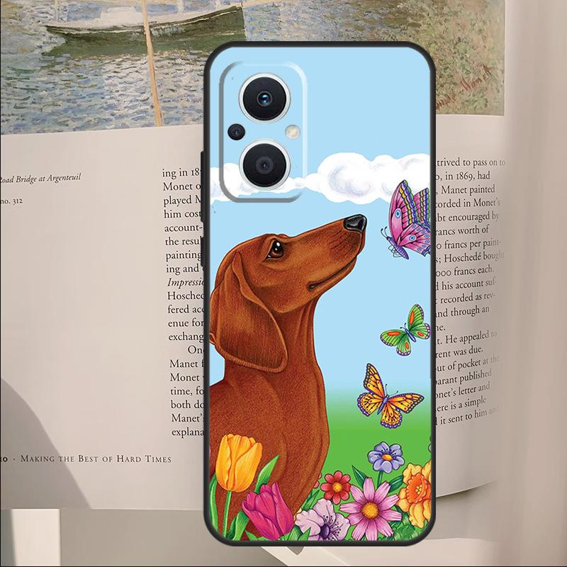 Dachshund Dog Animal Cover For OPPO Reno 13F 11F 12F 14F 11 12 13 14 Pro 7 8 Lite OPPO Find X6 X5 X8 X9 Pro Case