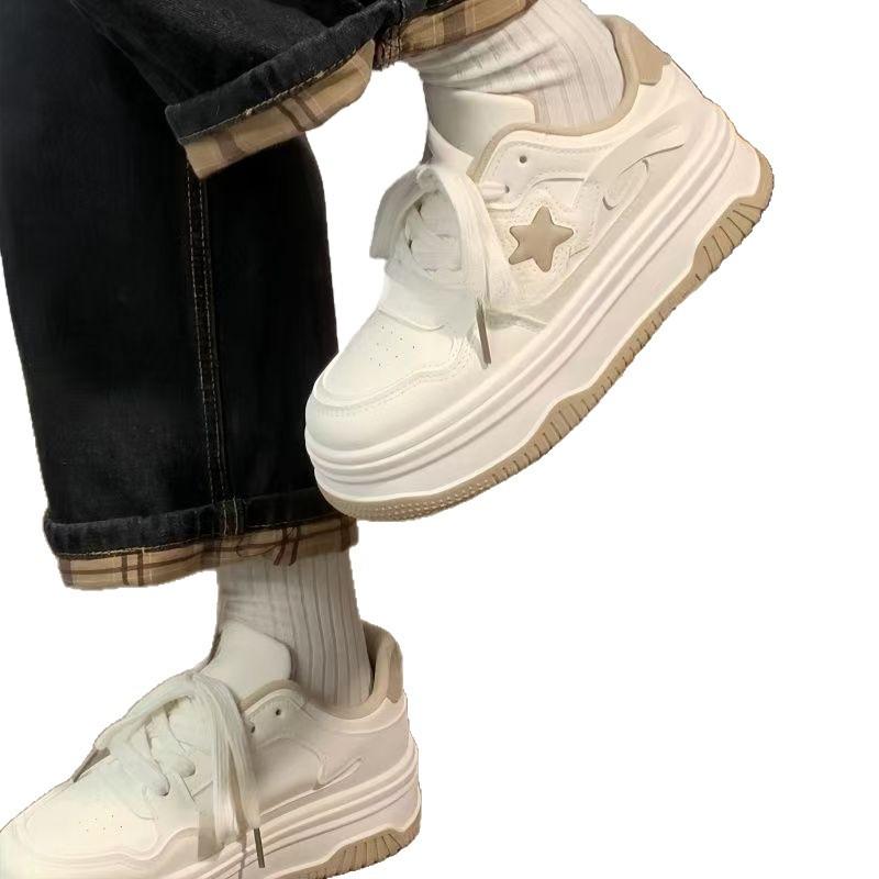 Star women's shoes little white shoes women's 2025 spring and autumn new student versatile casual platform breathable board shoes original trendy shoe