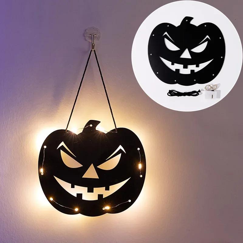 Halloween Pumpkin Lantern Decoration Luminous Hanging Ornaments Bar Background Wall Scene Arrangement Costume Props Atmosphere Hanging Items