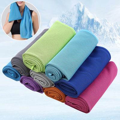 Depolama Kutulu Soğutma Havlusu Hızlı Kuruyan Ağ Soğuk Havlu Taşınabilir Spor Ter Havlusu Aşırı Sıcak Yoga Koşu Yürüyüş Fitness