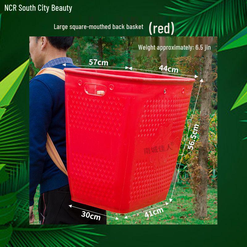 Extra velký dvojitý ramenní košík s víkem v imitaci bambusové vazby pro nákupy a zemědělství