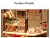(t-FREAK) Puppenhaus DIY Bausatz Set Miniatur Schokoladengeschäft Chocolatier