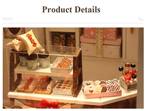 (t-FREAK) Puppenhaus DIY Bausatz Set Miniatur Schokoladengeschäft Chocolatier