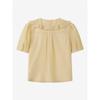 Cc Collect Ruffle Detail Wide Collar Blouse  C262msc136 