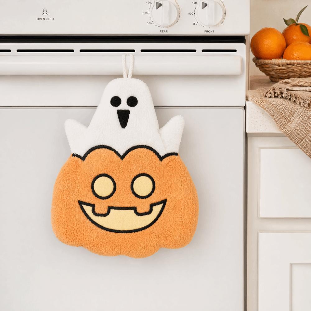 Ultra Absorbent Pumpkin Hand Towels Coral Fleece Ghost Pirate Towel Party Decorations