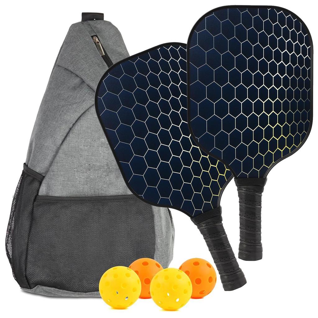Pickleball-Schläger aus Kohlefaser-Wabenstruktur für Outdoor-Sportarten
