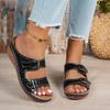 2025 Summer Fashion Women Wedge Slippers Premium Orthopedic Open Toe Shoes for Women Anti-slip Platform Retro Slippers Female