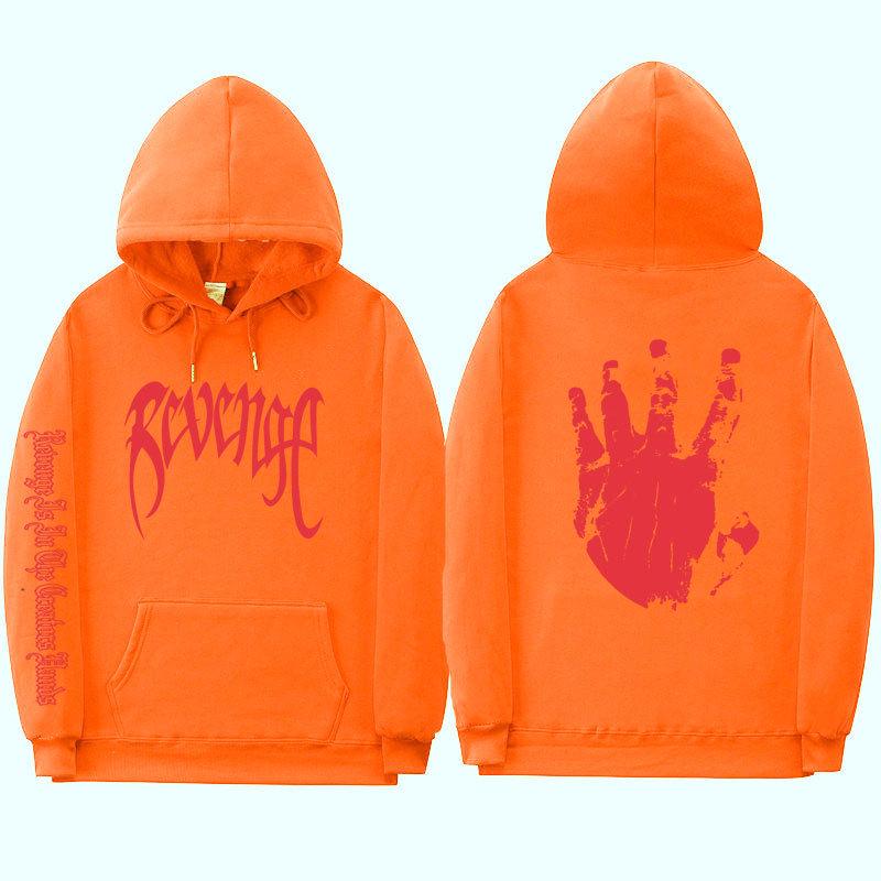 Xxxtentacion Unisex Gewickelte Bündchen Streetwear Revenge Hoodie Sweatshirt
