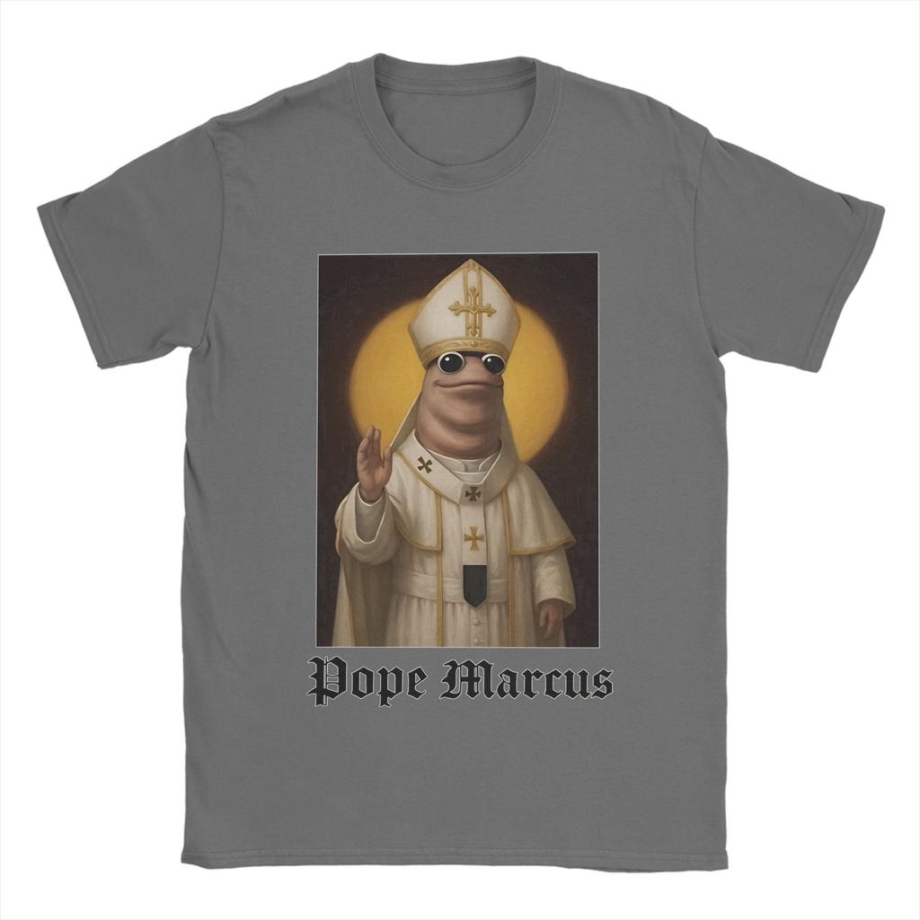 Pope Marcus Marcus The Worm T-Shirt  Hippie T Shirts Short-Sleeved Vintage Tops Beach Pure Cotton O-Neck Plus Size Top Tees