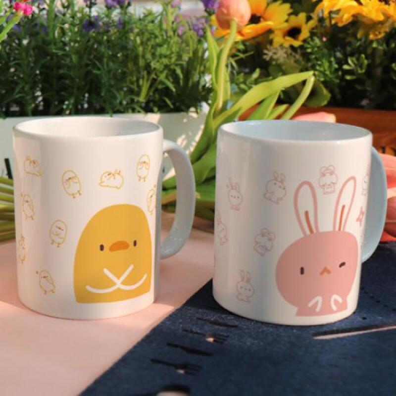 tj243-Design Mug 2p-Chick and Rabbit