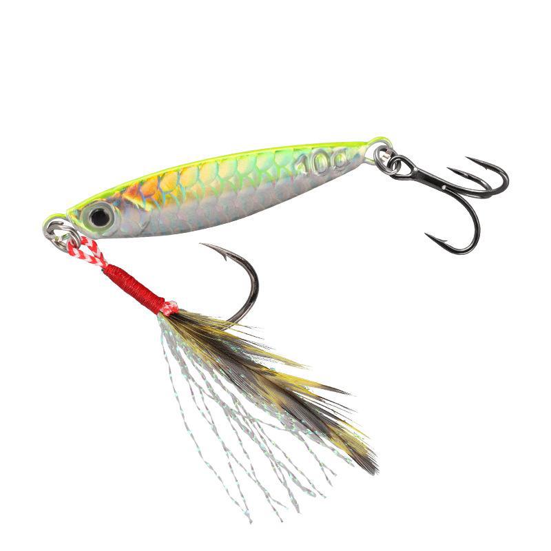 Fish Scale Pattern Long-Distance Iron Plate Lure for Bass, Catfish, and Croaker