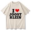 I Love Joost Klein Merch Printed Tshirt Fun Cartoon Pattern Tshirt Retro Hip Hop Womens Harajuku Short Sleeve Tshirt