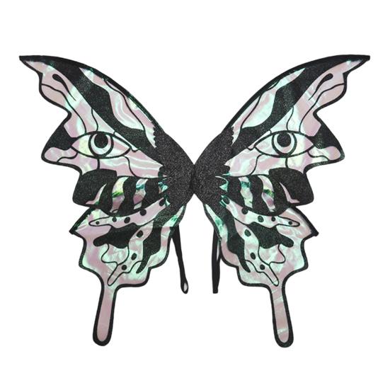 Fairy Wings for Adult Women Shiny Butterfly Cosplay Costume Organza Elf Angel Wing for Halloween Party Accessory